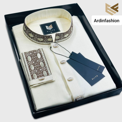 Aristocratic Quality Embroidered Panjabi For Man