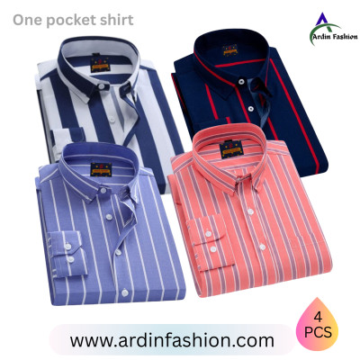 Full Sleeves one pocket ceck shirt