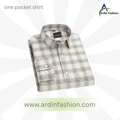 Full Sleeves one pocket ceck shirt