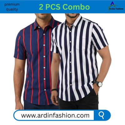 2 PCS Half sleeve print Shirt