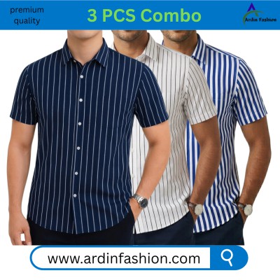 3 PCS Half sleeve print Shirt