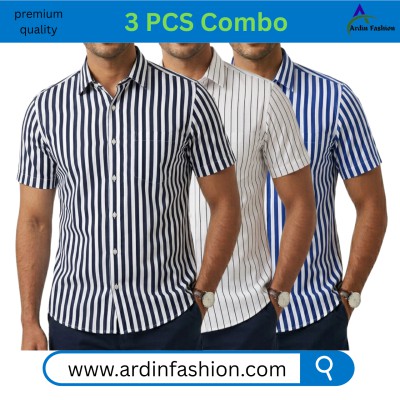 3 PCS Half sleeve print Shirt