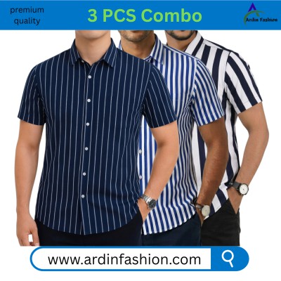 3 PCS Half sleeve print Shirt