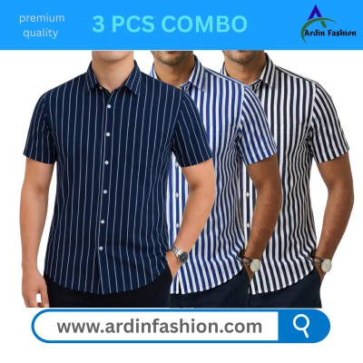 3 PCS Half sleeve print Shirt