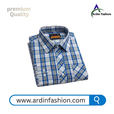 1 PCS Long Sleeve Check Shirt
