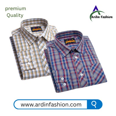 2 PCS Long sleeve Check Shirt