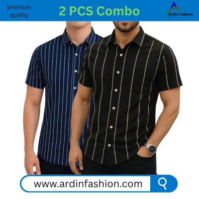 2 PCS Half Sleeve Print Shirt