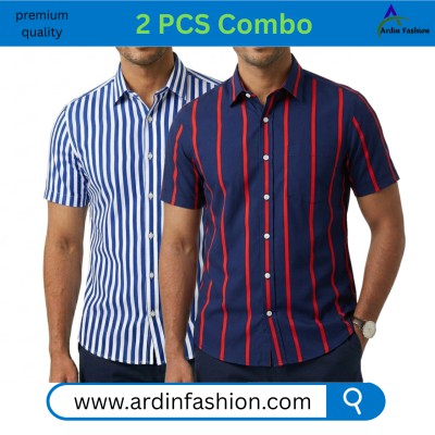 2 PCS Half Sleeve Print Shirt