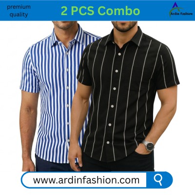 2 PCS Half Sleeve Print Shirt