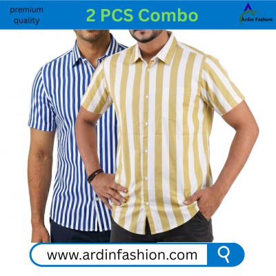 2 PCS Half Sleeve Print Shirt