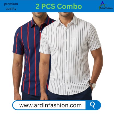 2 PCS Half Sleeve Print Shirt