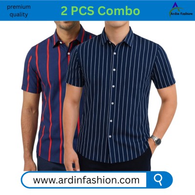 2 PCS Half Sleeve Print Shirt