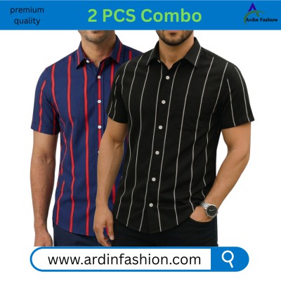 2 PCS Half Sleeve Print Shirt
