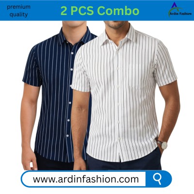 2 PCS Half Sleeve Print Shirt