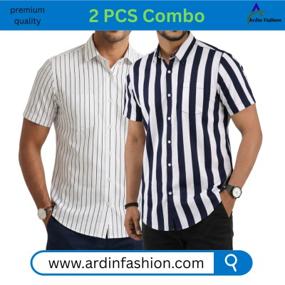 2 PCS Half Sleeve Print Shirt