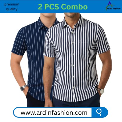 2 PCS Half Sleeve Print Shirt