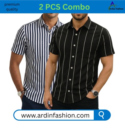 2 PCS Half Sleeve Print Shirt